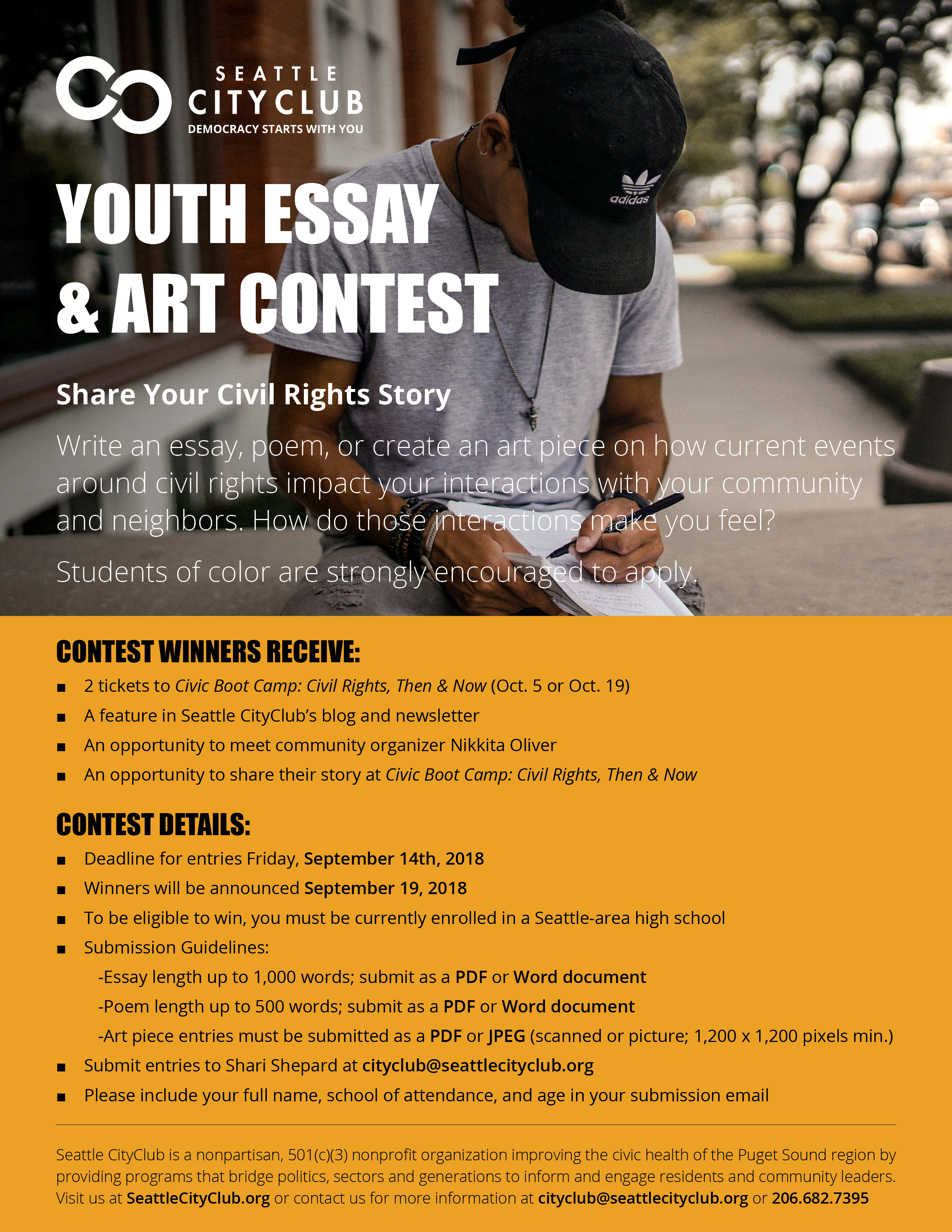2023 essay and art contest on civil and human rights